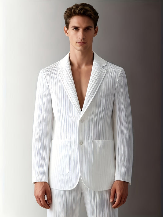 Elegante herencolbert met strepen in casual stijl voor lente/zomer