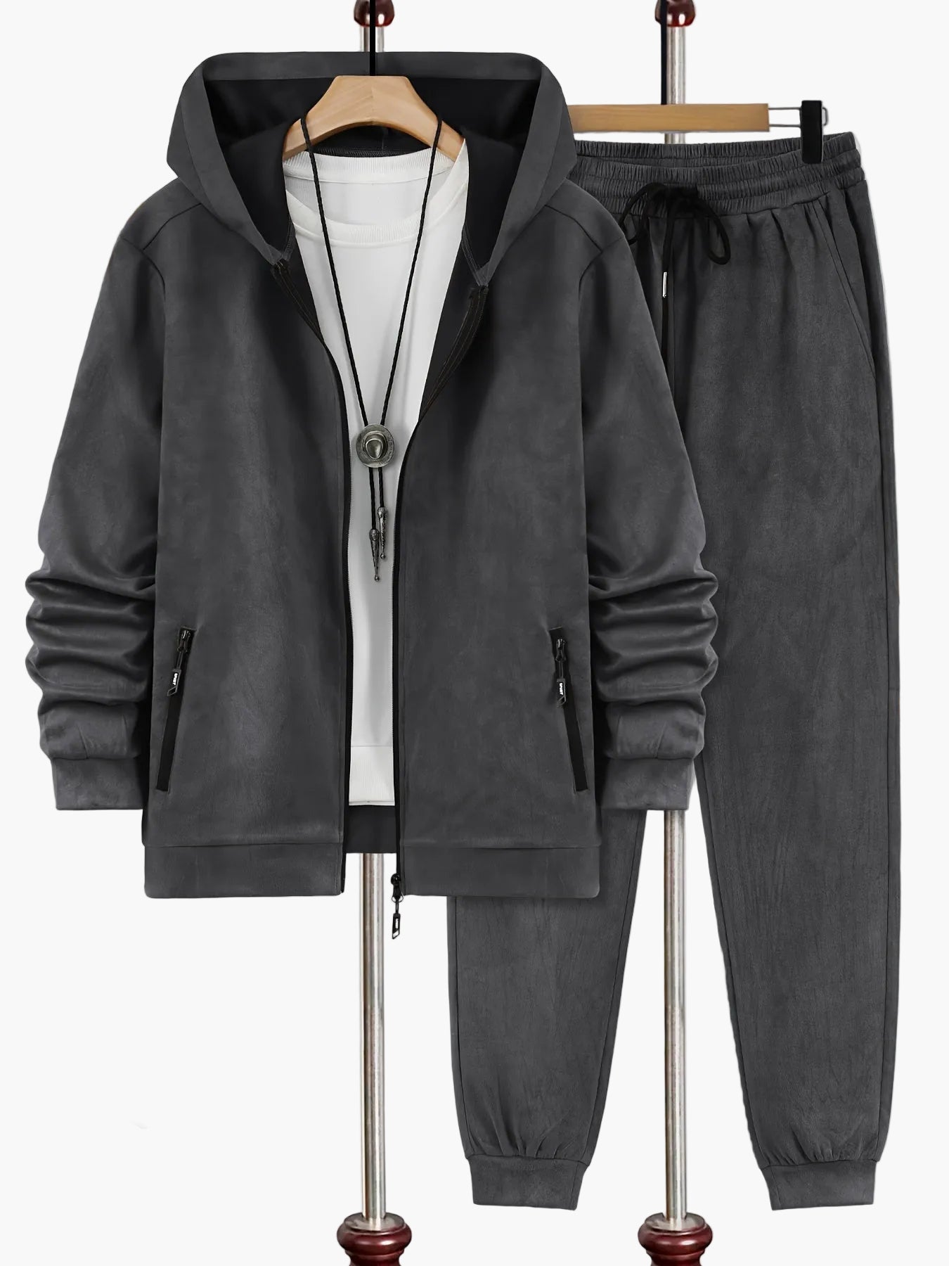 Ensemble Survêtement Homme Style Décontracté avec Capuche pour Automne-Hiver