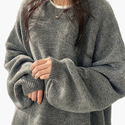 Pull décontracté pour femme style ample et tendance idéal pour l'automne et l'hiver