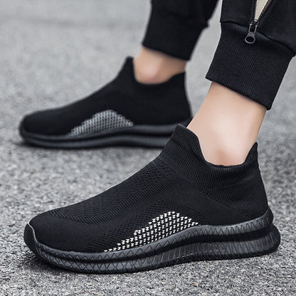 Afslappede herresneakers i urban stil med slip-on – lette vandresko