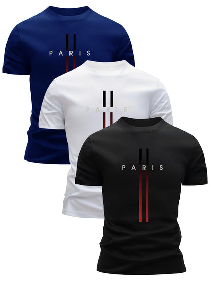 T-shirt homme style urbain Paris graphique tendance pour loisirs et sorties