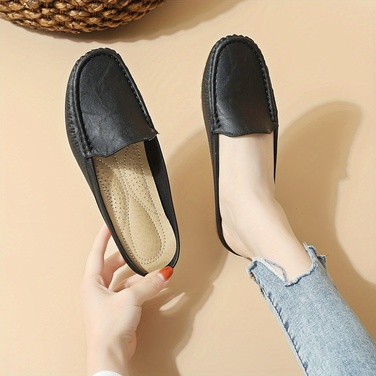 Mocassins décontractés femme style preppy pour tous les jours