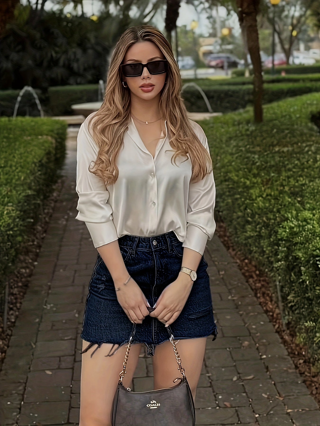 Jupe en jean décontractée pour femme – Style élégant et moderne, idéale pour l'été