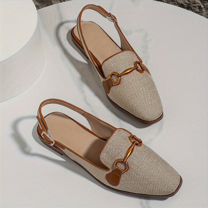 Mocassin slingback femme style décontracté pour l’été