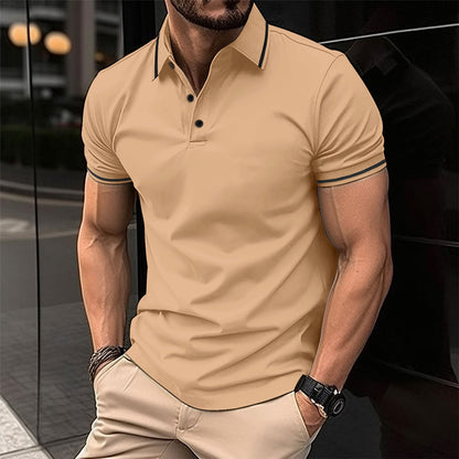 Lewis – Polo à Manches Courtes et Col Classique pour Hommes