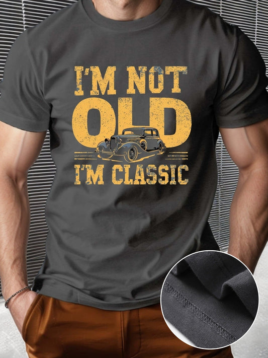 T-shirt homme humour rétro classique – Cadeau vintage pour passionnés d'automobile
