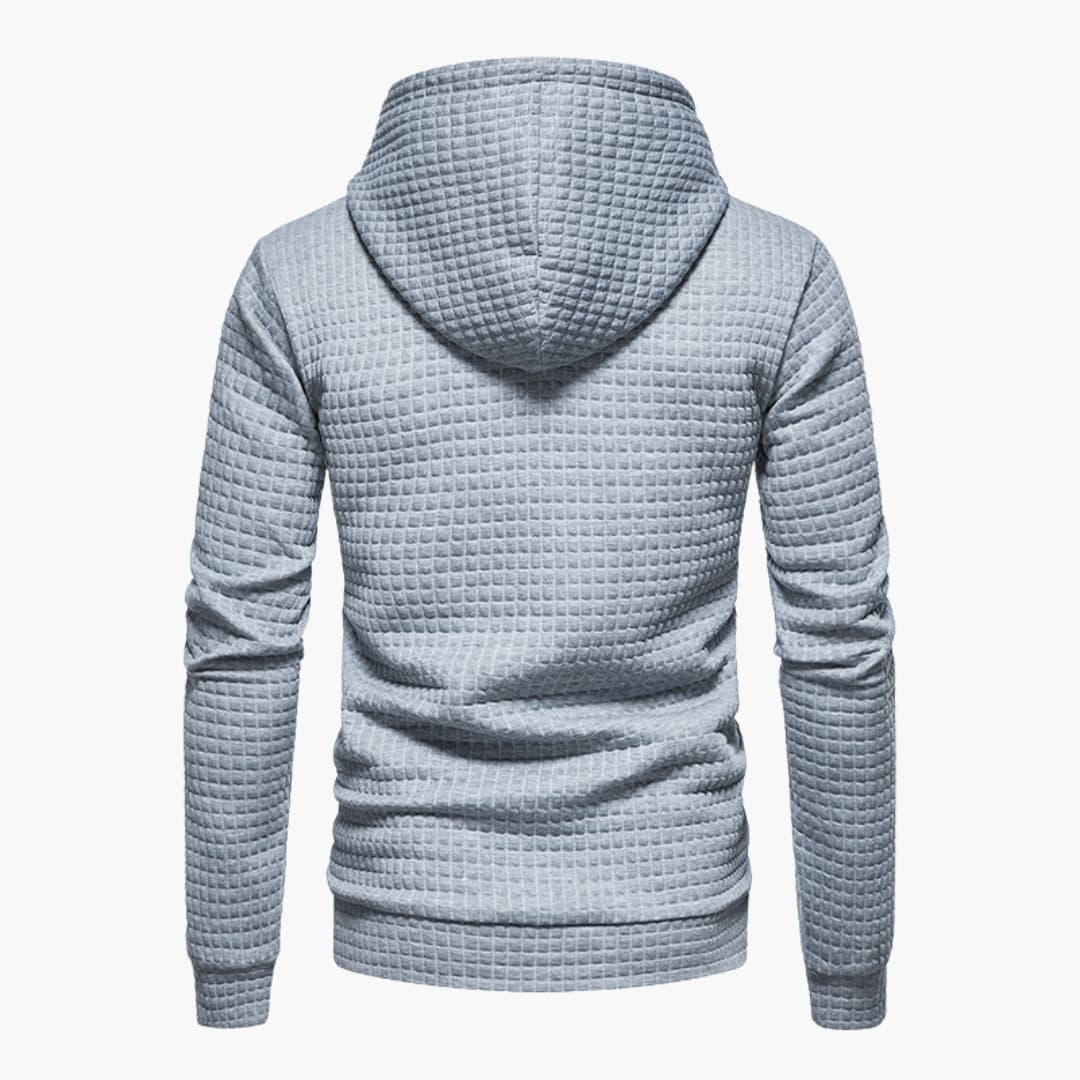 Hoodie à Capuche Homme Style Décontracté Motif Carreaux – Confort Moderne pour Tous les Jours