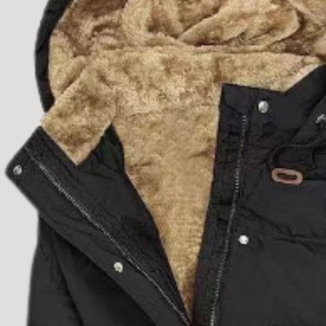 Cappotto Invernale Lungo Donna Elegante con Cappuccio e Fodera Calda - Ideale per Tutti i Giorni e per l'Esterno