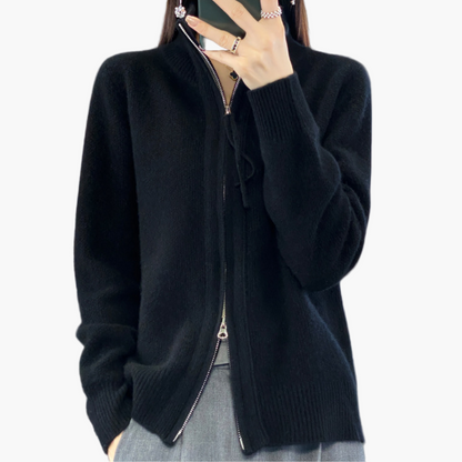 Gilet zippé femme style décontracté élégant pour toutes occasions