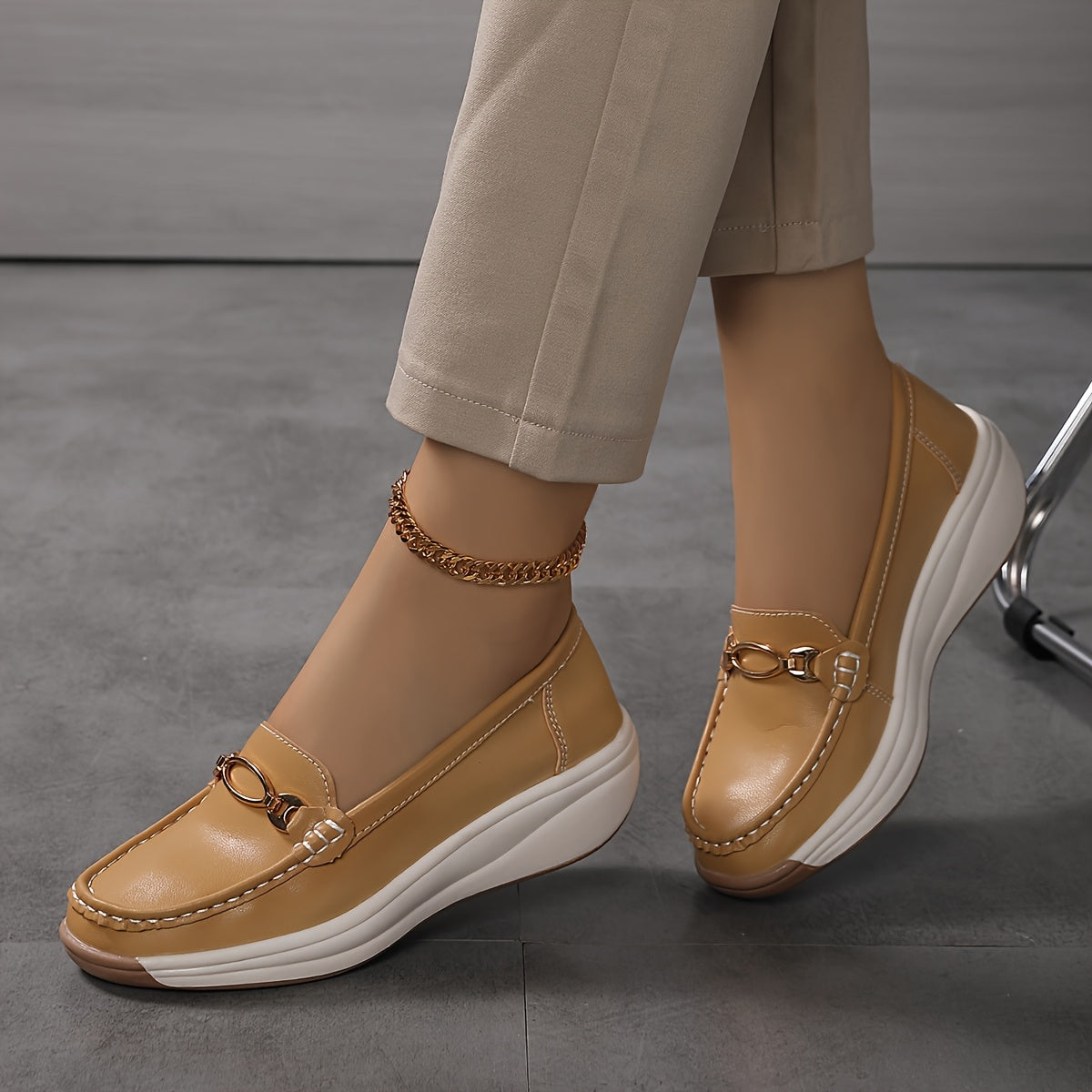 Elegante sleehak mocassins voor dames in casual chique stijl