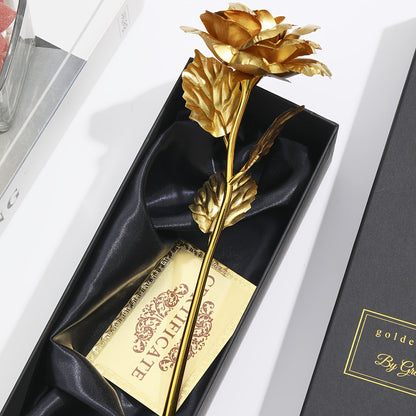 Rosa decorativa in confezione regalo – Idea regalo romantica per donna – Oggetto d’ornamento elegante