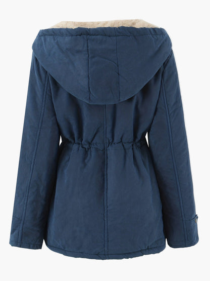 Parka femme à capuche style décontracté pour l'hiver