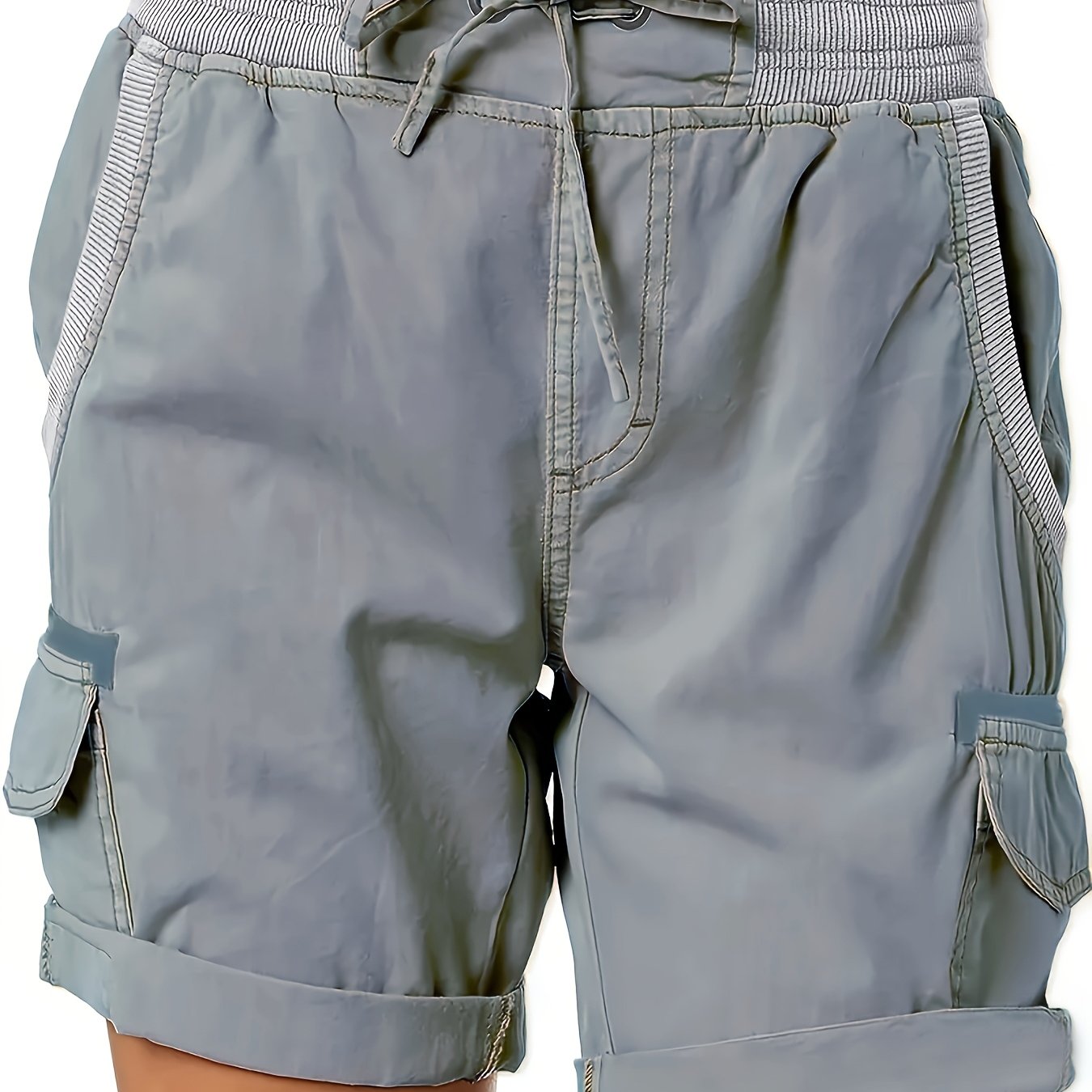 Shorts casual da donna stile cargo con tasche e coulisse – Ideali per l'estate e il tempo libero