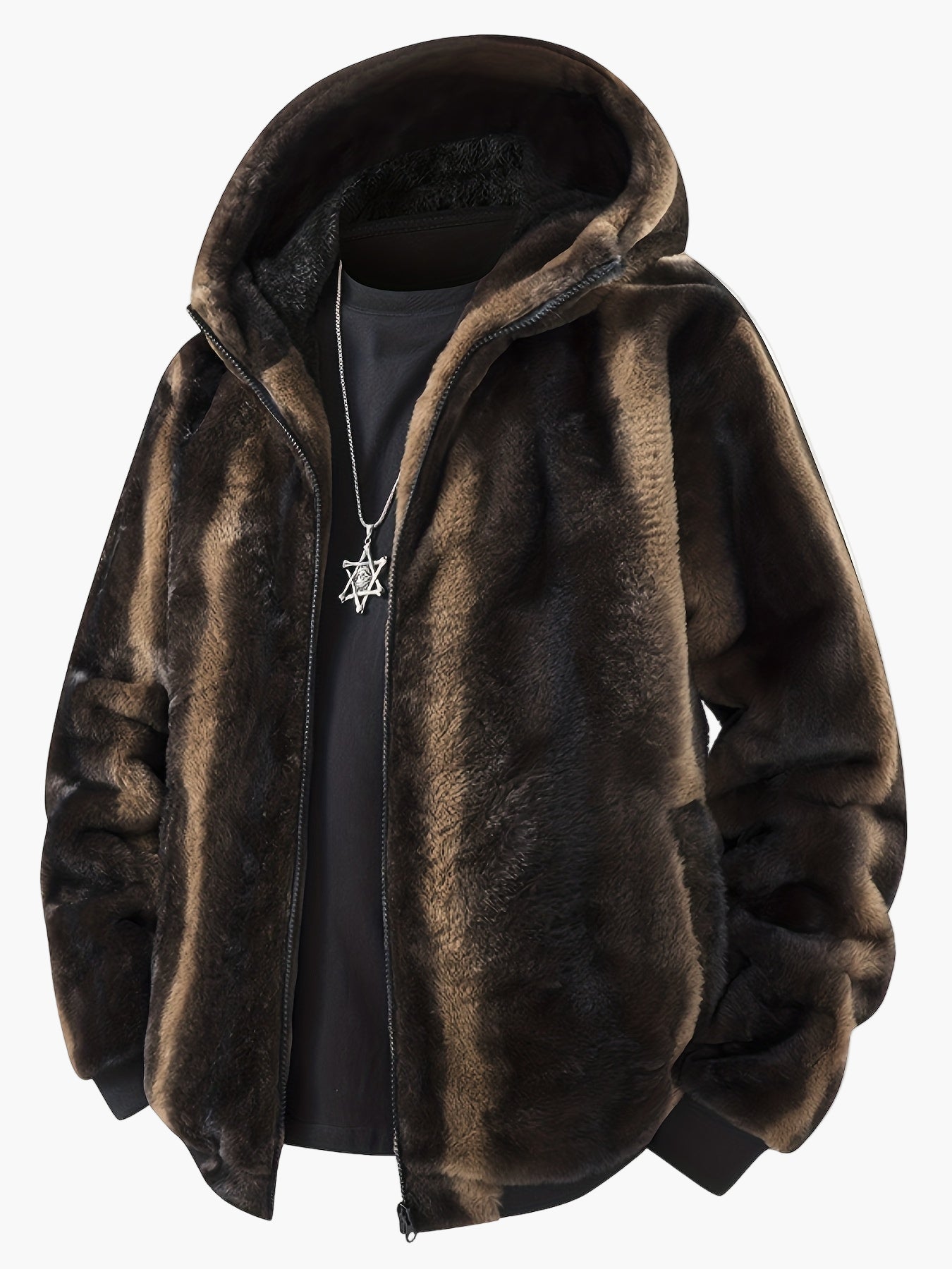 Veste à Capuche Homme Style Urbain Chaud pour l'Hiver