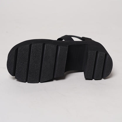 Sandales à talon plateforme pour femme, style tendance, idéales pour toutes occasions
