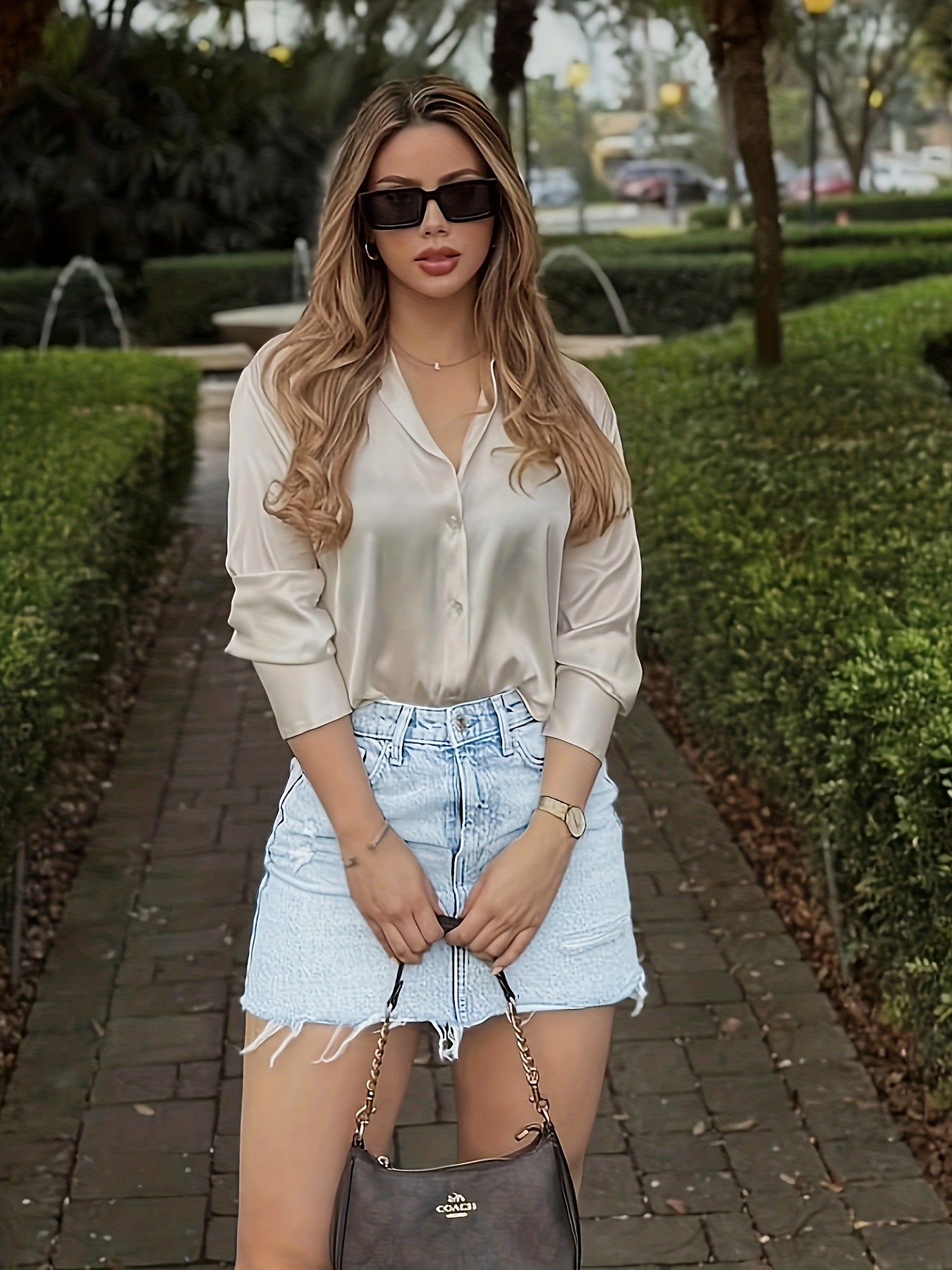 Jupe en jean décontractée pour femme – Style élégant et moderne, idéale pour l'été