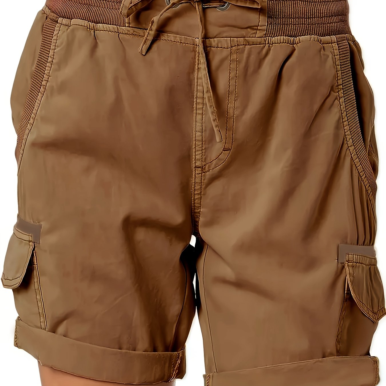 Shorts casual da donna stile cargo con tasche e coulisse – Ideali per l'estate e il tempo libero
