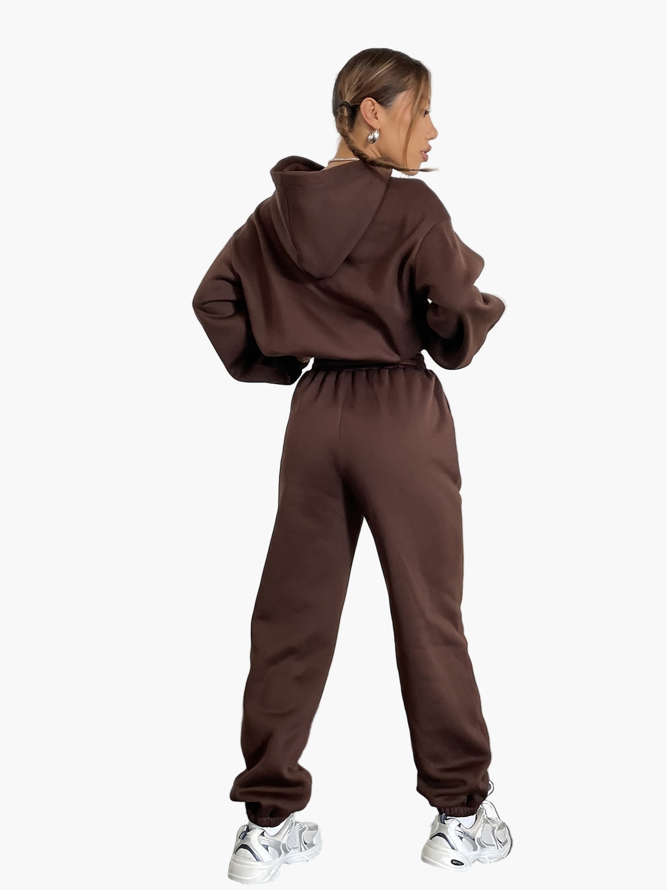 Ensemble de survêtement décontracté pour femme - sweat à capuche et pantalon jogging - Style urbain confortable