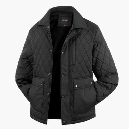 Veste matelassée décontractée pour homme style urbain avec poches et col classique