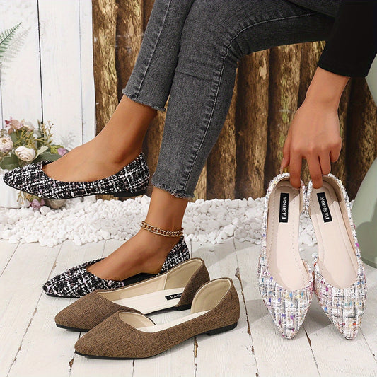 Ballerines élégantes femme bout pointu style chic quotidien