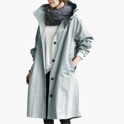 Manteau Long Imperméable Femme Style Urbain Élégant et Fonctionnel