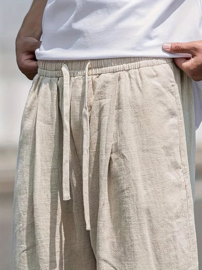 Pantaloni larghi uomo stile cittadino informale per tempo libero e uscite