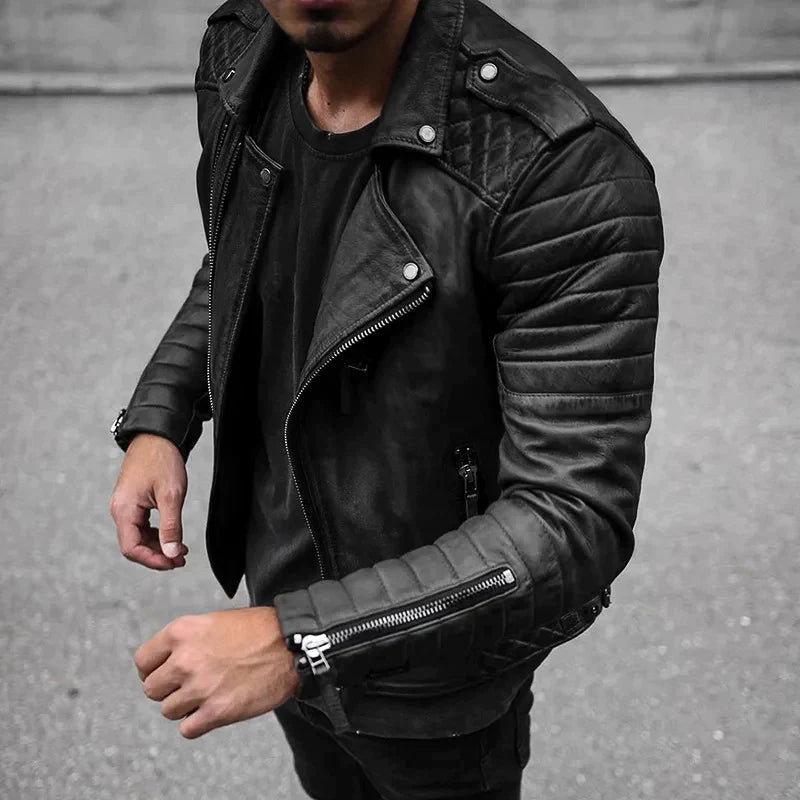 Keith - Veste et Cuir Slim Fit