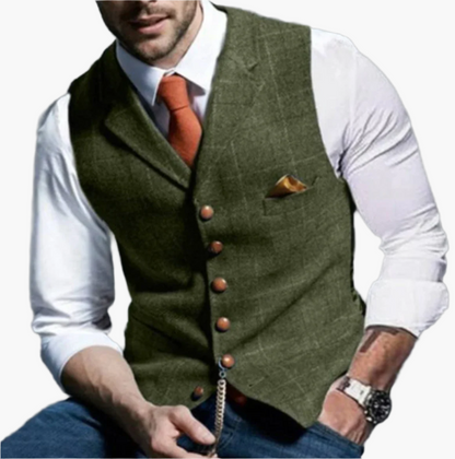 Gilet homme élégant vintage style gentleman – Idéal affaires et occasions spéciales