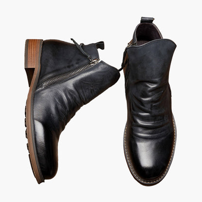 Bottines Homme Élégantes à Zip Style Urbain Décontracté