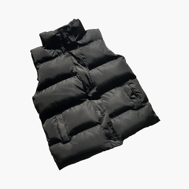 Bodywarmer matelassé femme style décontracté pour l'extérieur et la mi-saison