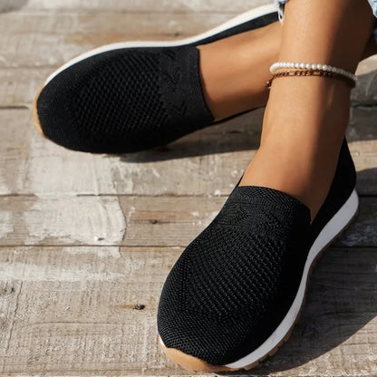 Rebecca – Slipper Aérés en Tricot pour Femme