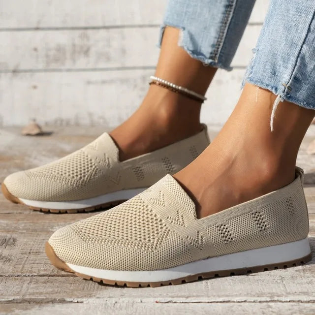 Rebecca – Slipper Aérés en Tricot pour Femme