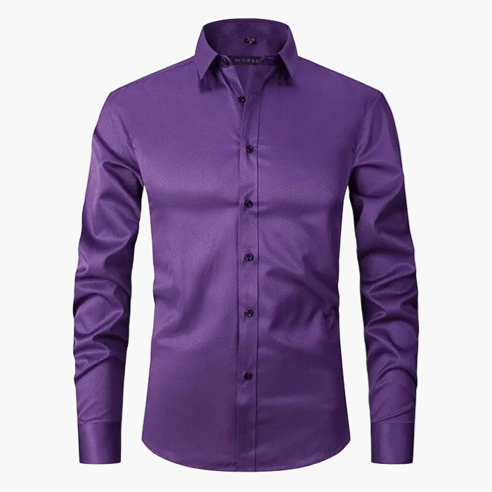 Chemise slim élégante pour homme - Style polyvalent pour affaires et loisirs