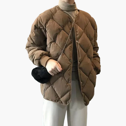 Veste matelassée femme style décontracté idéale pour l'automne et l'hiver