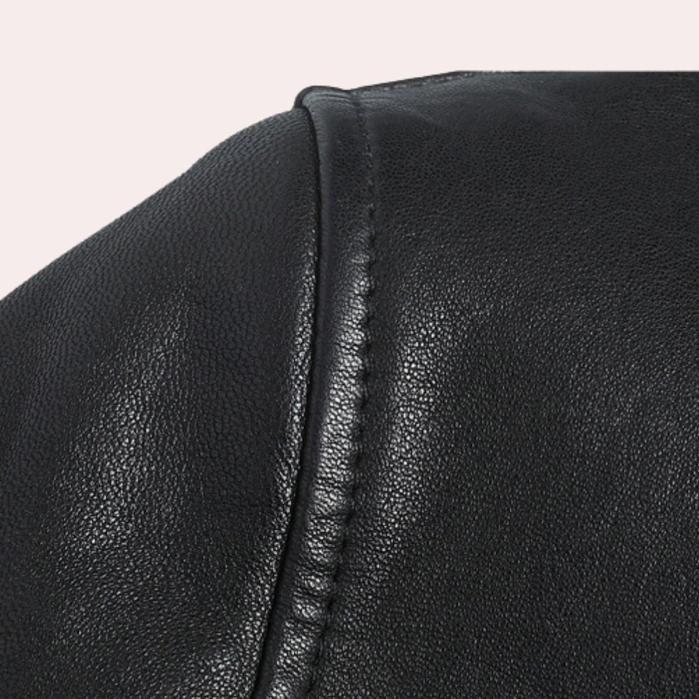 Veste en cuir style motard pour homme – Élégance polyvalente, idéale au quotidien