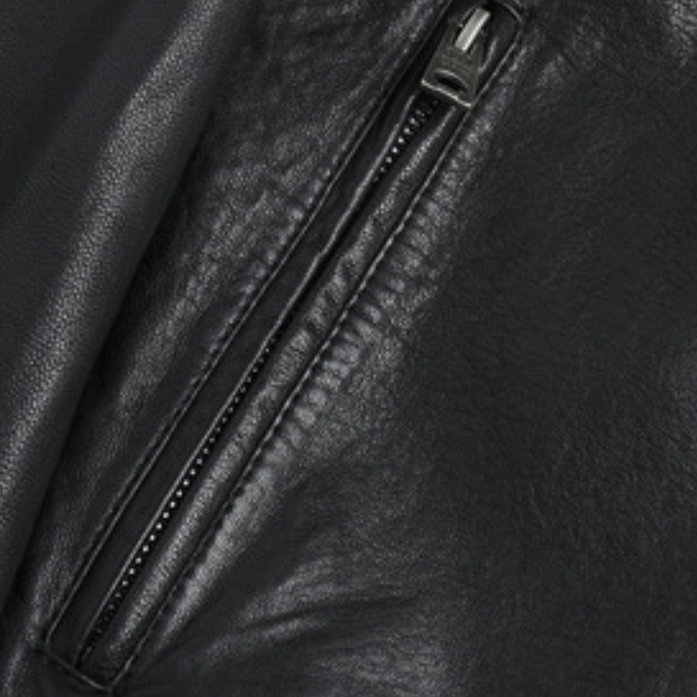 Veste en cuir style motard pour homme – Élégance polyvalente, idéale au quotidien