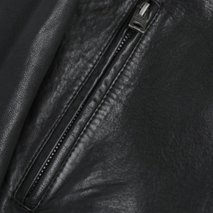 Veste en cuir style motard pour homme – Élégance polyvalente, idéale au quotidien