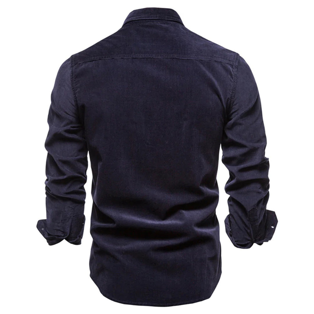Chemise en Velours Côtelé Style Décontracté pour Homme - Élégance Polyvalente et Confort au Quotidien