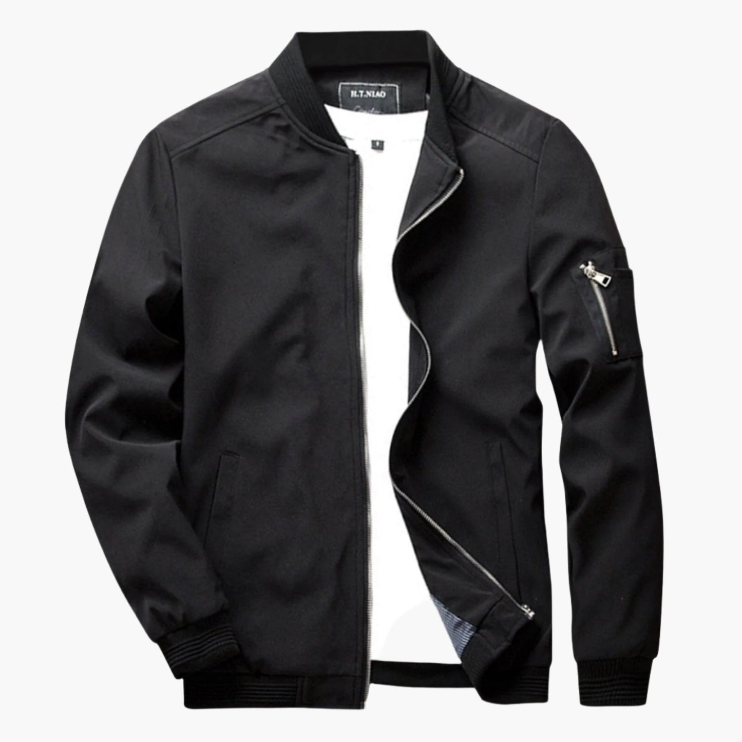 Veste bomber d'été pour homme style urbain polyvalent – idéale pour la mi-saison et les sorties décontractées ou habillées