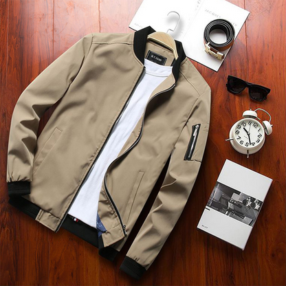 Veste bomber d'été pour homme style urbain polyvalent – idéale pour la mi-saison et les sorties décontractées ou habillées