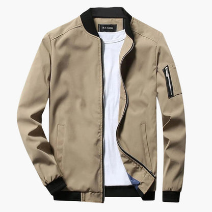 Veste bomber d'été pour homme style urbain polyvalent – idéale pour la mi-saison et les sorties décontractées ou habillées