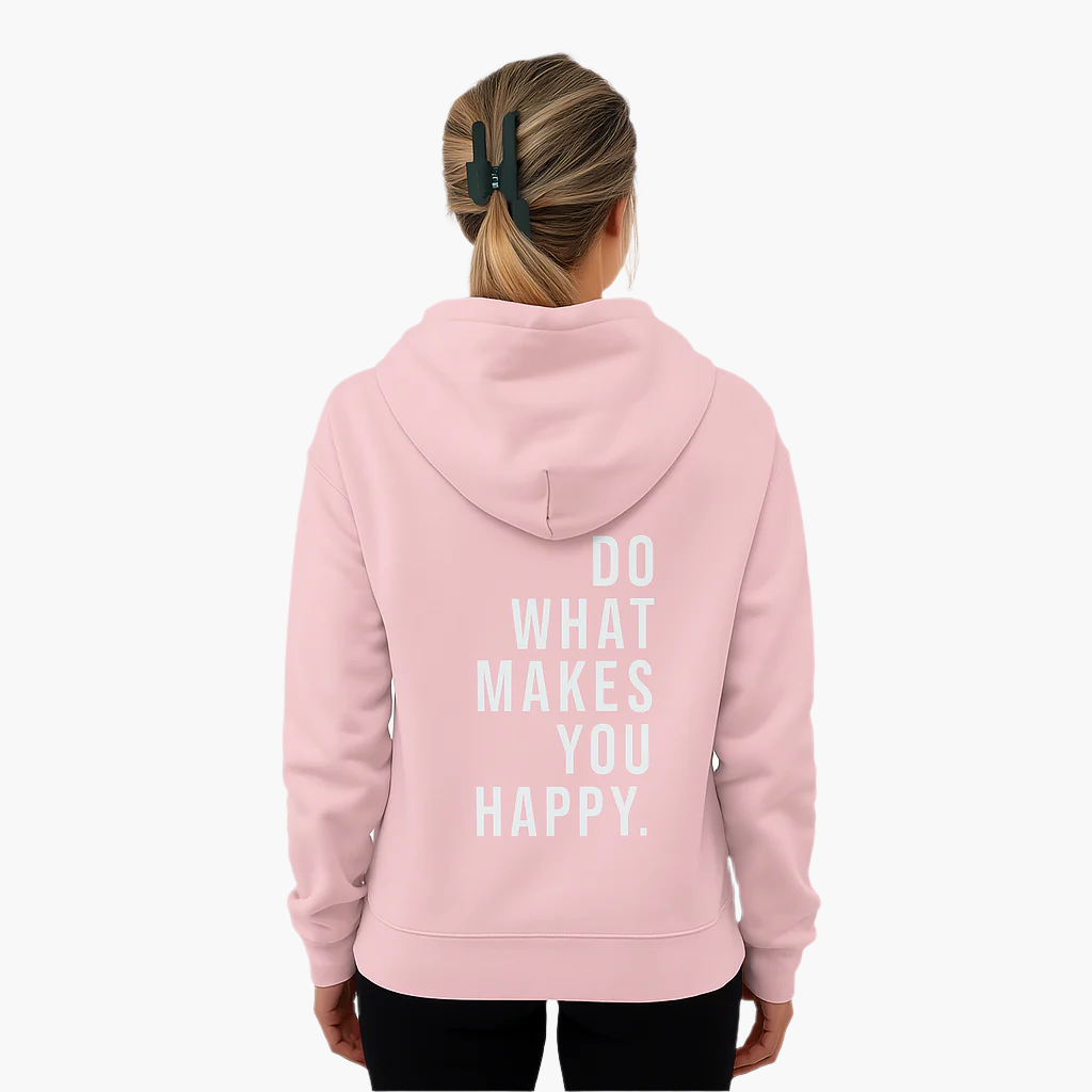 Sweat à capuche texte imprimé femme, style décontracté, idéal pour loisirs ou sorties