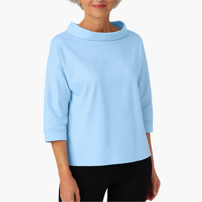 Top élégant col montant pour femme – Style polyvalent chic au quotidien et occasions spéciales