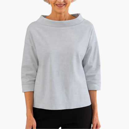 Top élégant col montant pour femme – Style polyvalent chic au quotidien et occasions spéciales