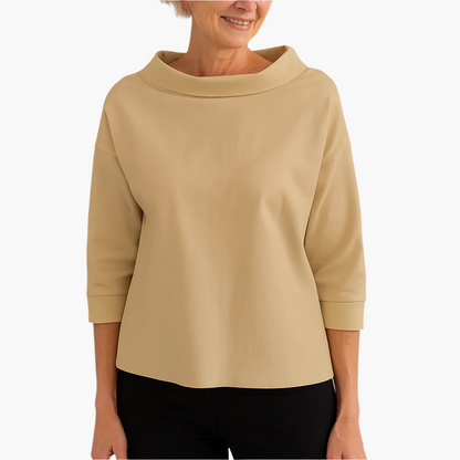 Top élégant col montant pour femme – Style polyvalent chic au quotidien et occasions spéciales