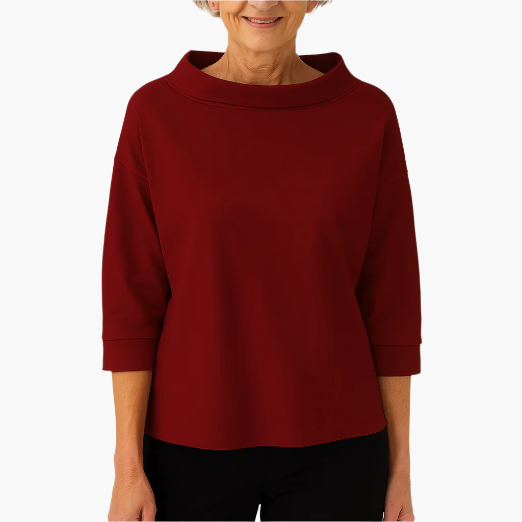 Top élégant col montant pour femme – Style polyvalent chic au quotidien et occasions spéciales