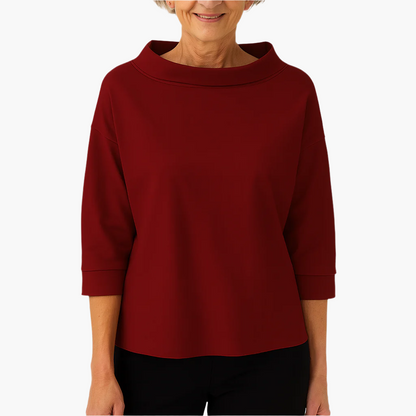 Top élégant col montant pour femme – Style polyvalent chic au quotidien et occasions spéciales