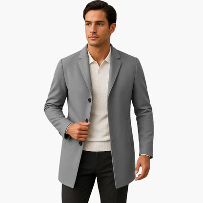 Manteau mi-saison homme élégant coupe moderne style urbain polyvalent