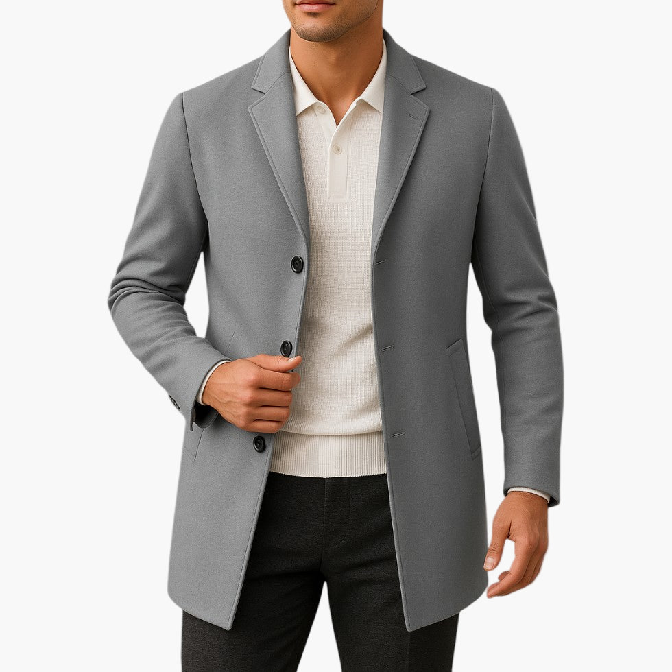 Manteau mi-saison homme élégant coupe moderne style urbain polyvalent