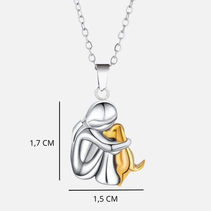 Collier Femme Pendentif Chien Design Symbolique Amitié et Amour Animal